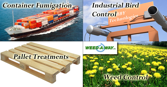 Container Fumigation, Bird Cannons, Pallet Treatments, Weed Control